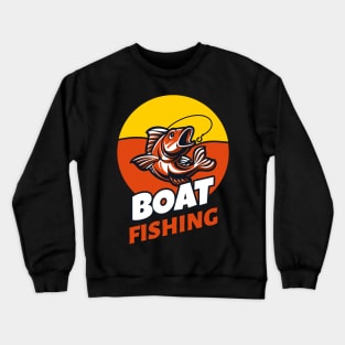 Boat Fishing Crewneck Sweatshirt